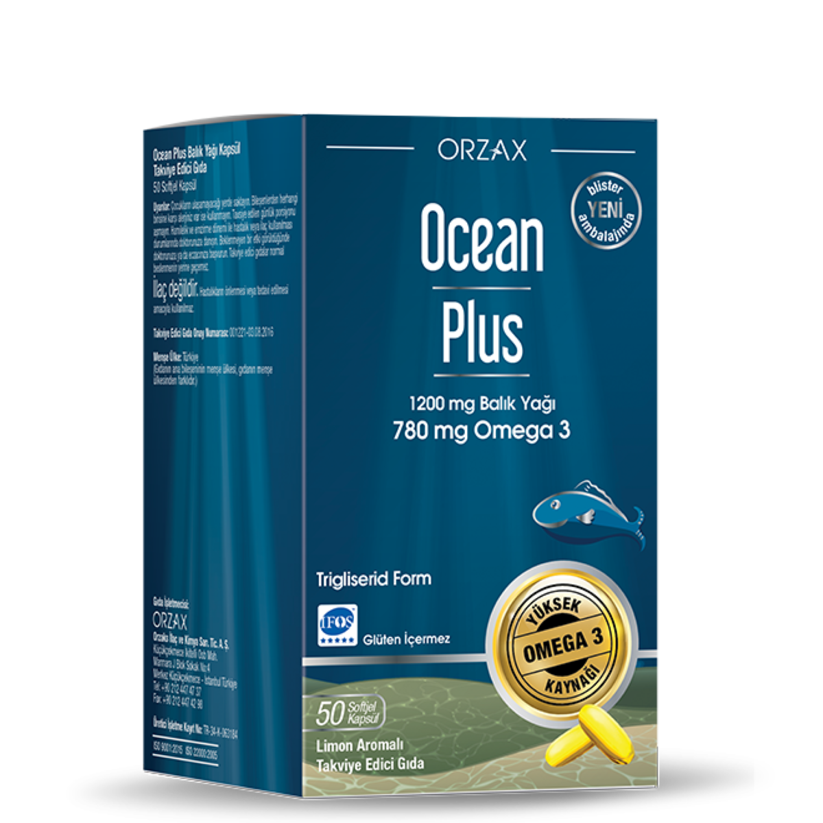 OCEAN PLUS KAPSUL 1200 mg 50 kapsül