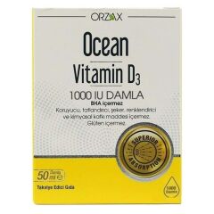 OCEAN VITAMIN D3 DAMLA 1000 IU 50 ml şişe