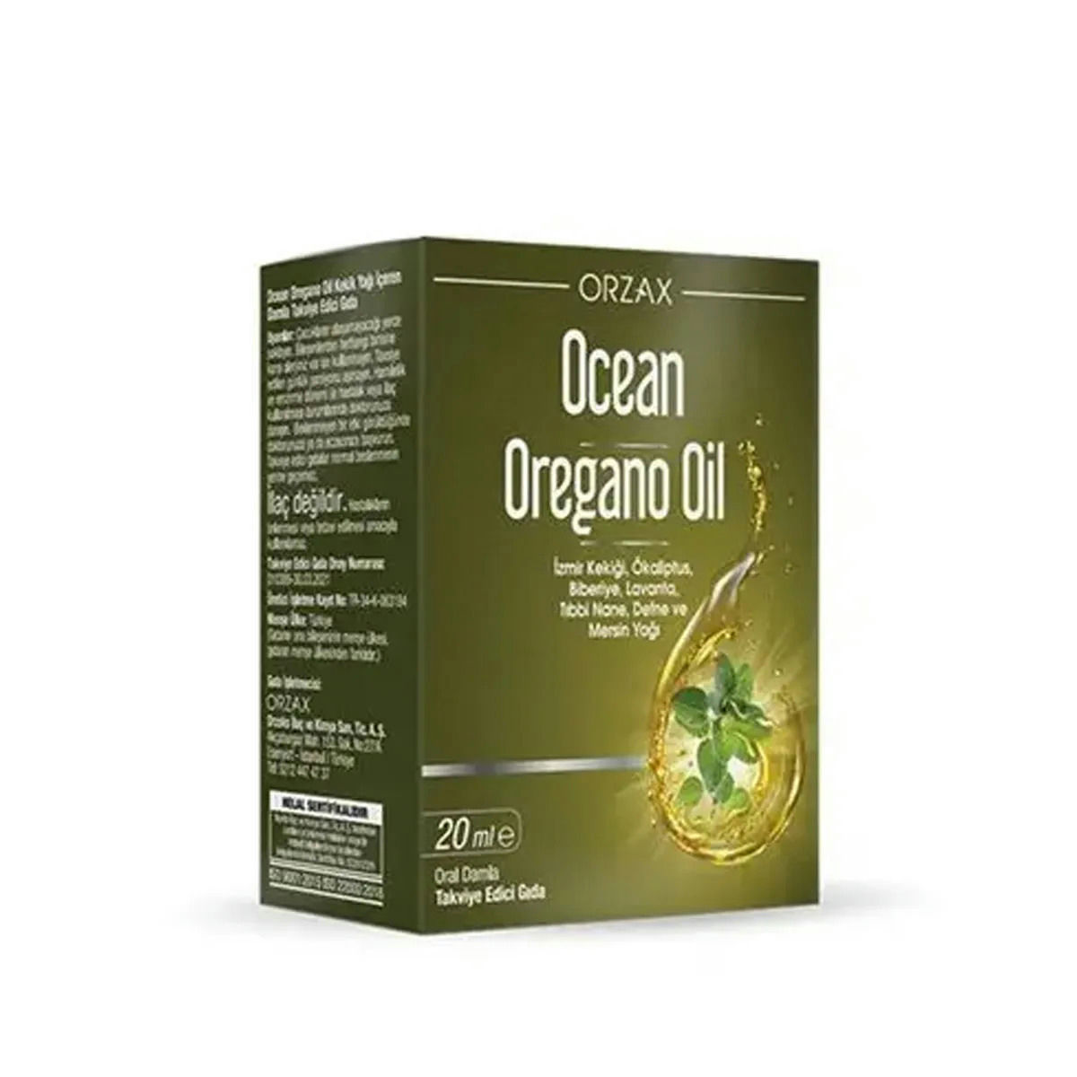 OCEAN OREGANO OIL TAKVIYE EDICI GIDA 20 ml şişe