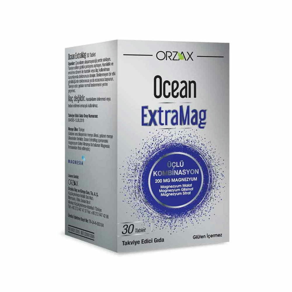 OCEAN EXTRAMAG TAKVIYE EDICI GIDA 30 tablet