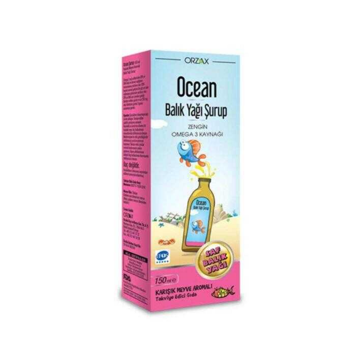 OCEAN BALIK YAGI SURUP KARISIK MEYVE 150 ml şişe