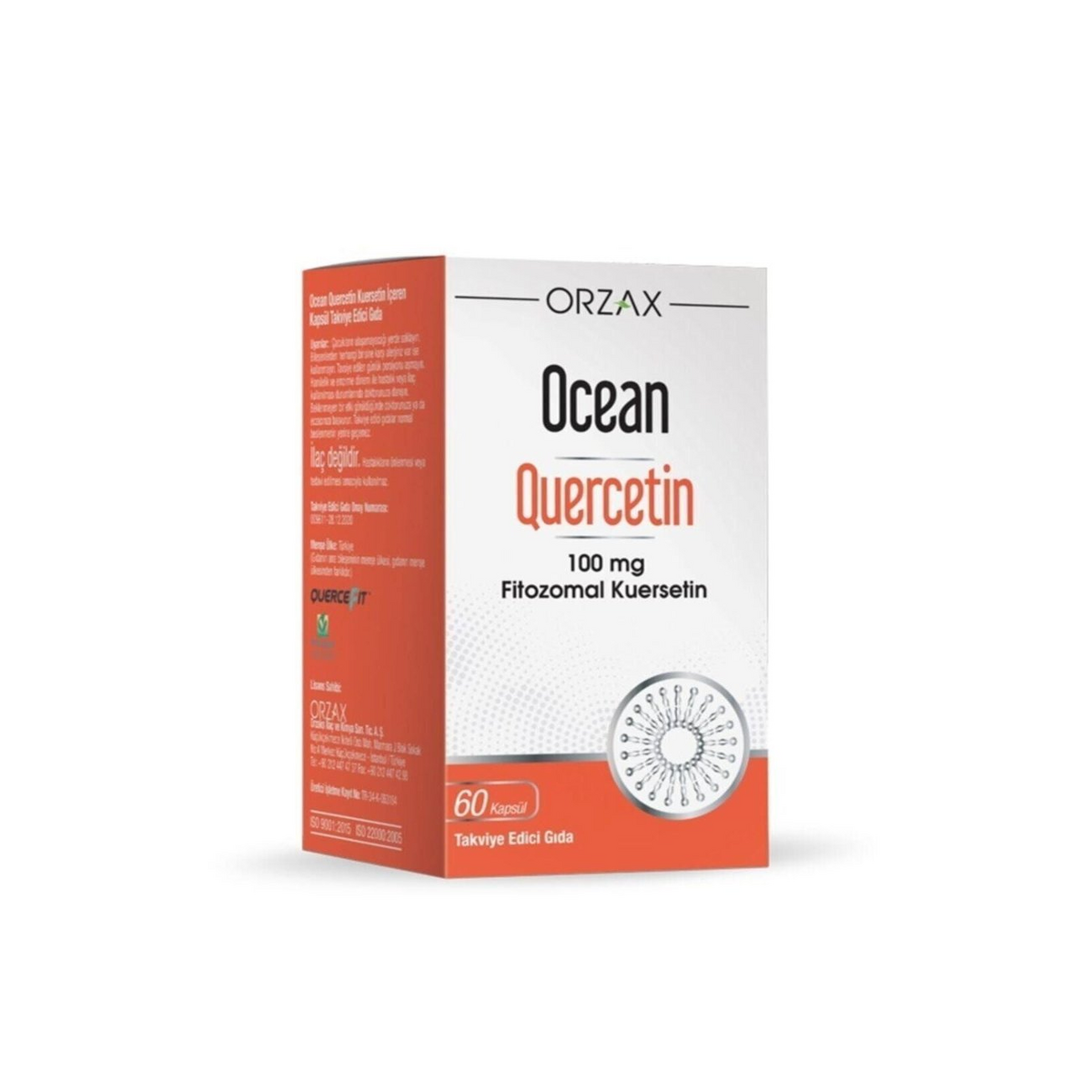 OCEAN QUERCETIN ICEREN TAKVIYE EDICI GIDA 100 mg 60 kapsül