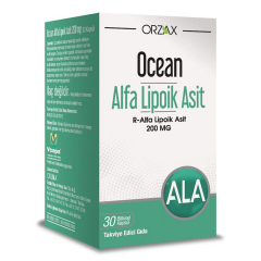 OCEAN ALFA LIPOIK ASIT ICEREN TAKVIYE EDICI GIDA 200 mg 30 kapsül