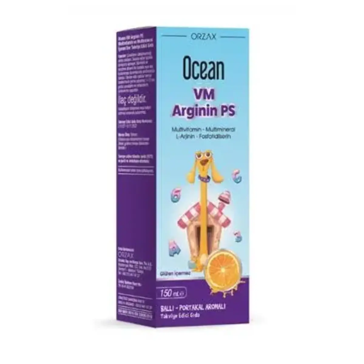 OCEAN VM ARGININ PS BALLI-PORTAKAL AROMALI TAKVIYE EDICI SURUP 150 ml şişe