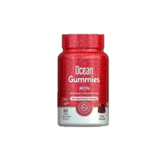 OCEAN GUMMIES IRON DEMIR ICEREN TAKVIYE EDICI GIDA CIGNENEBILIR JEL 60 jel