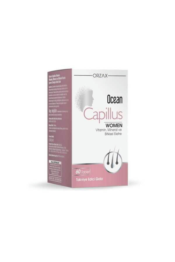 OCEAN CAPILLUS WOMEN VITAMIN, MINERAL VE BITKISEL EKSTRE ICEREN TAKVIYE EDICI GIDA 60 tablet