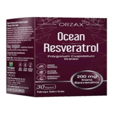 OCEAN RESVERATROL POLYGONUM CUSPIDATUM (JAPON POLIGONUMU) EKSTRESI ICEREN TAKVIYE EDICI GIDA 200 mg 30 kapsül