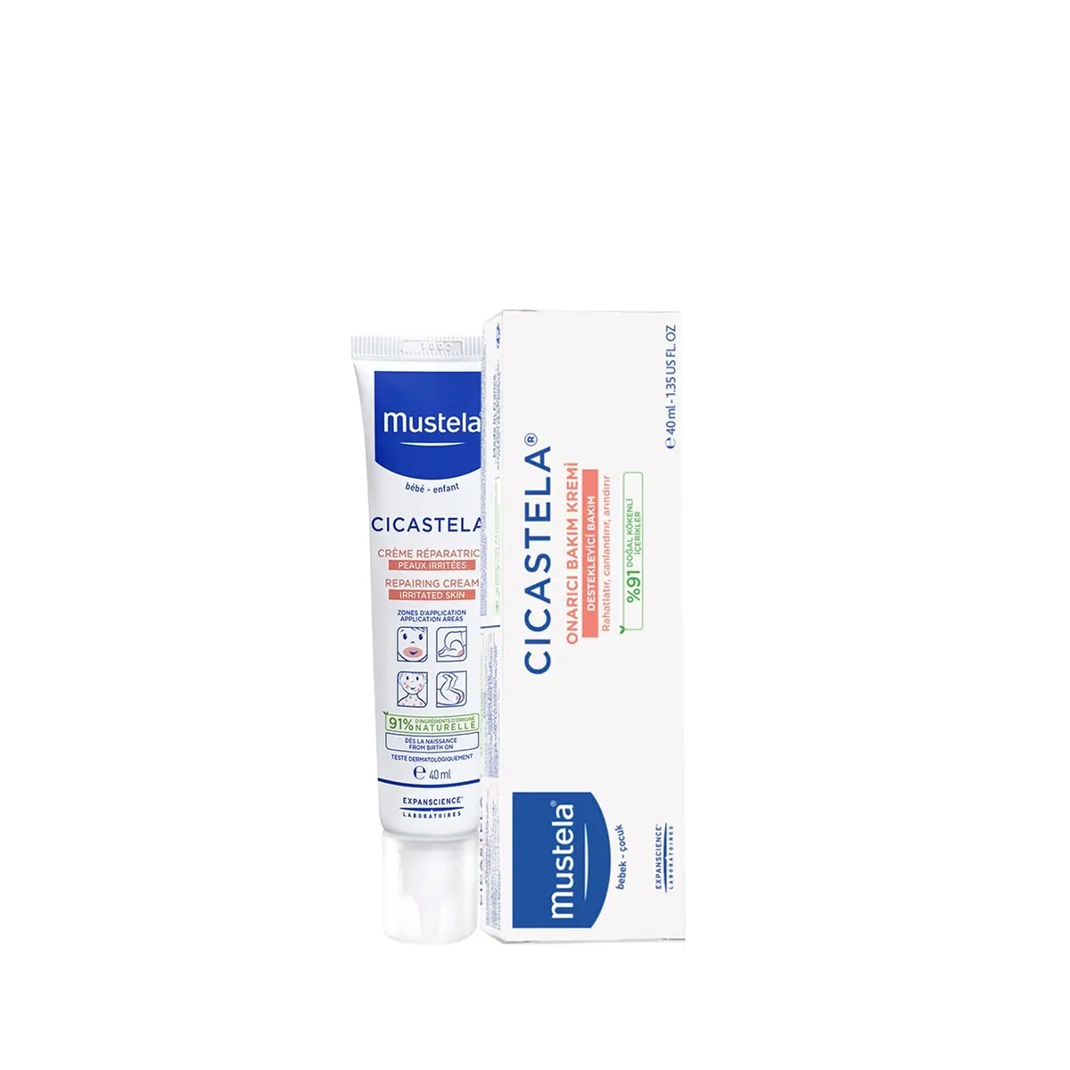 MUSTELA CICASTELA ONARICI BAKIM KREMI 40 ml tüp