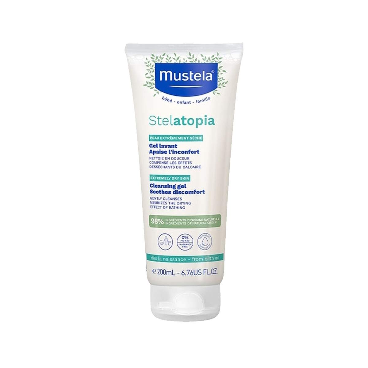 MUSTELA STELATOPIA CLEANSING GEL - COK KURU CILTLER ICIN SAMPUAN 200 ml tüp