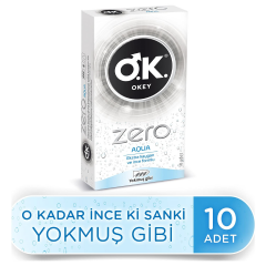 Okey Prezervatif Zero Aqua 10 Adet