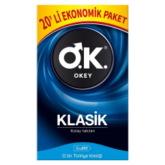 Okey Klasik Prezervatif 20 Adet