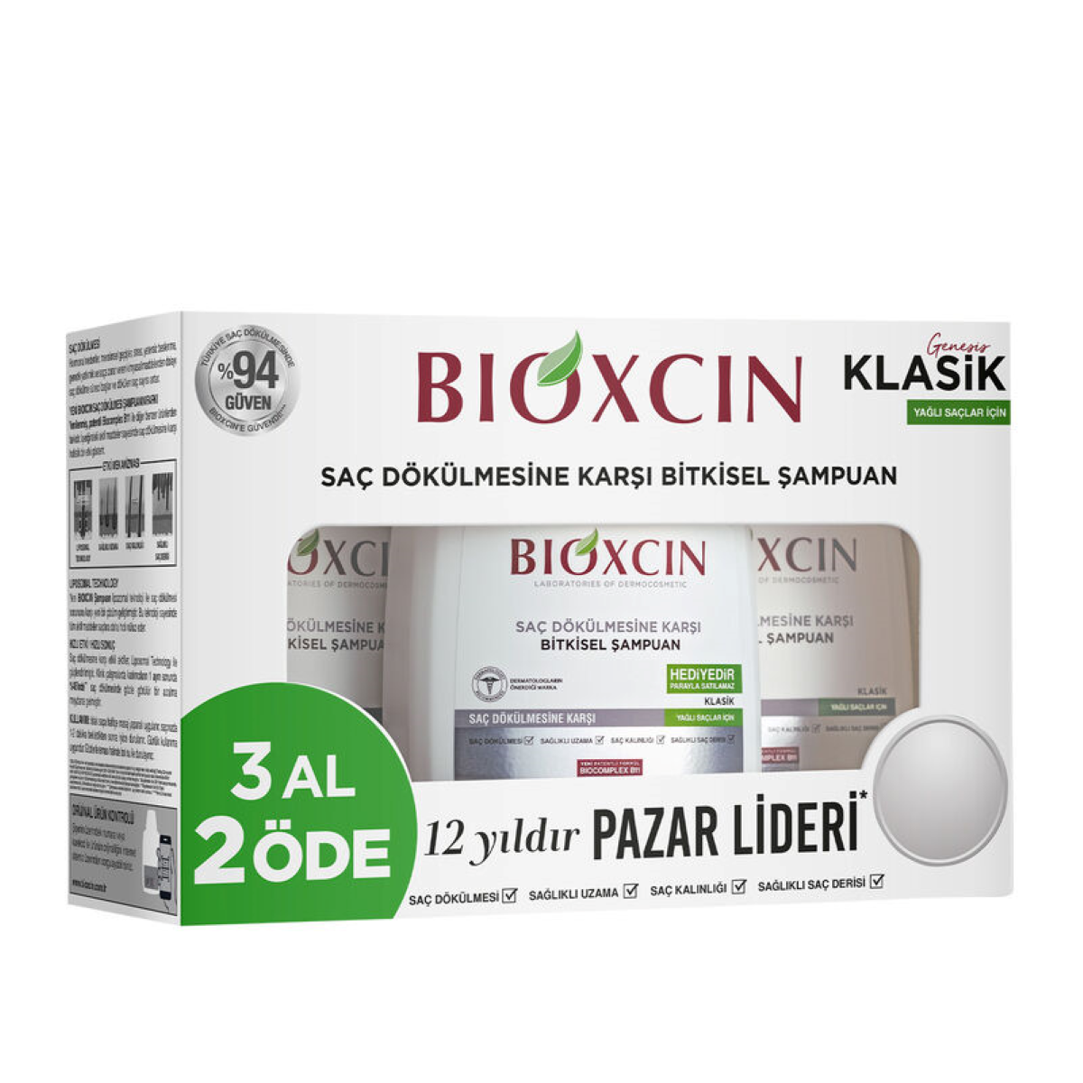 Bioxcin Genesis Yağlı Saçlar için 3 al 2 öde