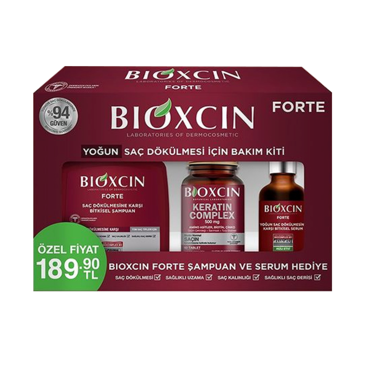 BİOXCİN FORTE ŞAMPUAN 3 AL 2 ÖDE