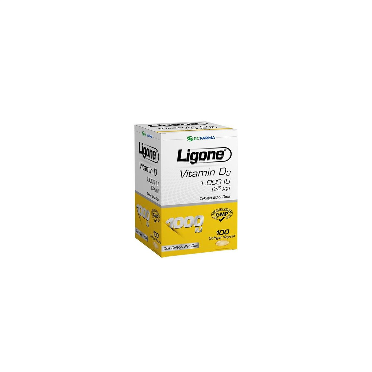 Ligone Vitamin D3 1000 IU 100 Kapsül