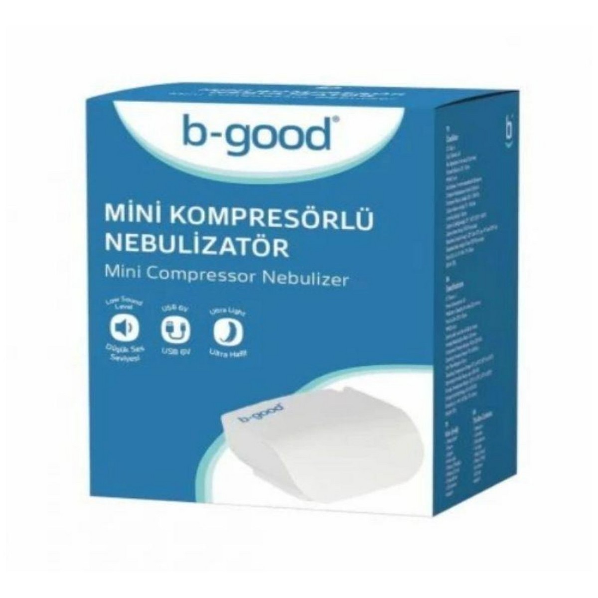 BGOOD KOMPRESÖRLÜ NEBULİZATÖR ÇANTALI