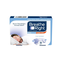 BREATHE RIGHT SEFFAF BURUN BANDI 10 adet