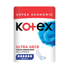 KOTEX ULTRA QUADRO GECE 16 LI