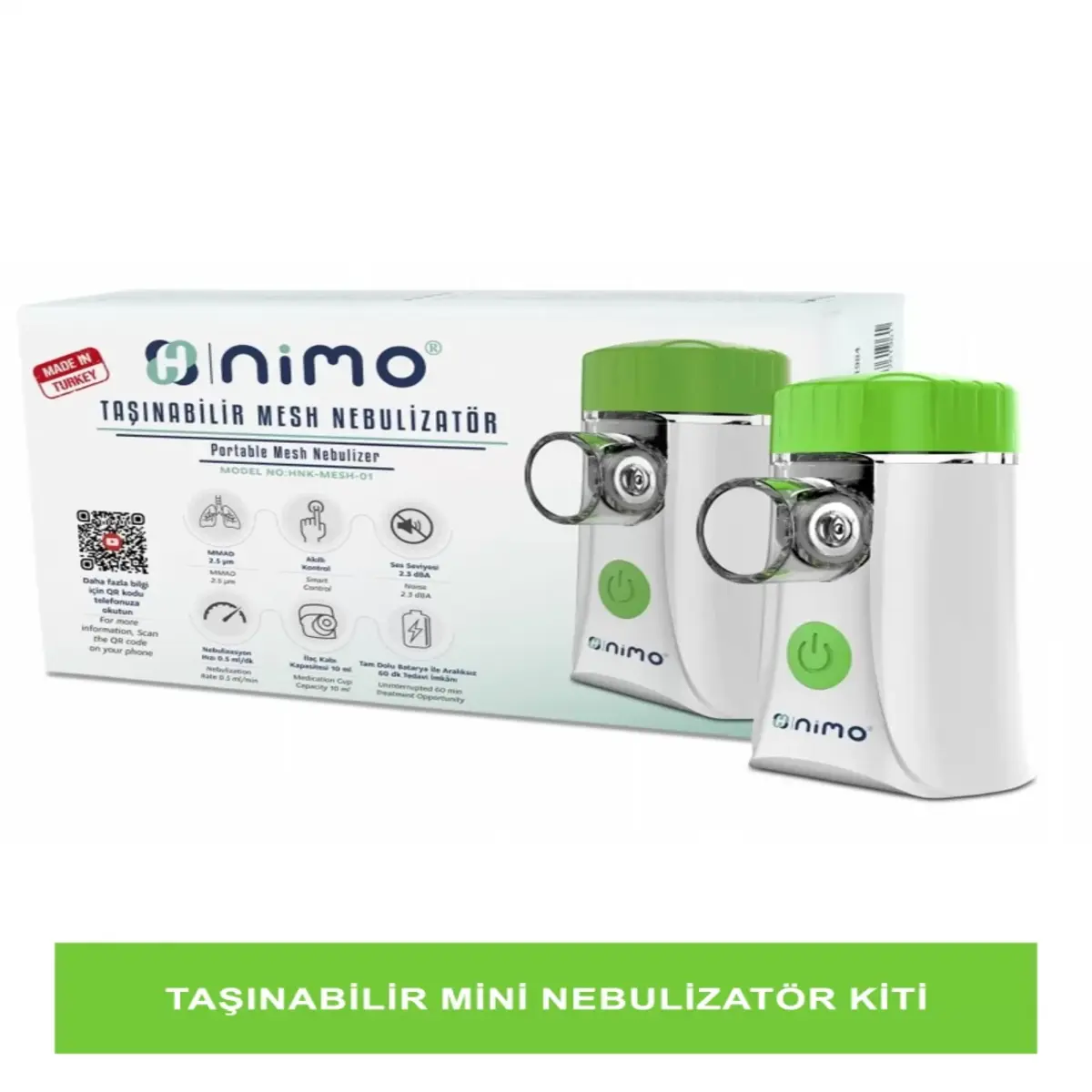 NİMO MESH TAŞINABİLİR NEBULİZATÖR (HNK-MESH-01)