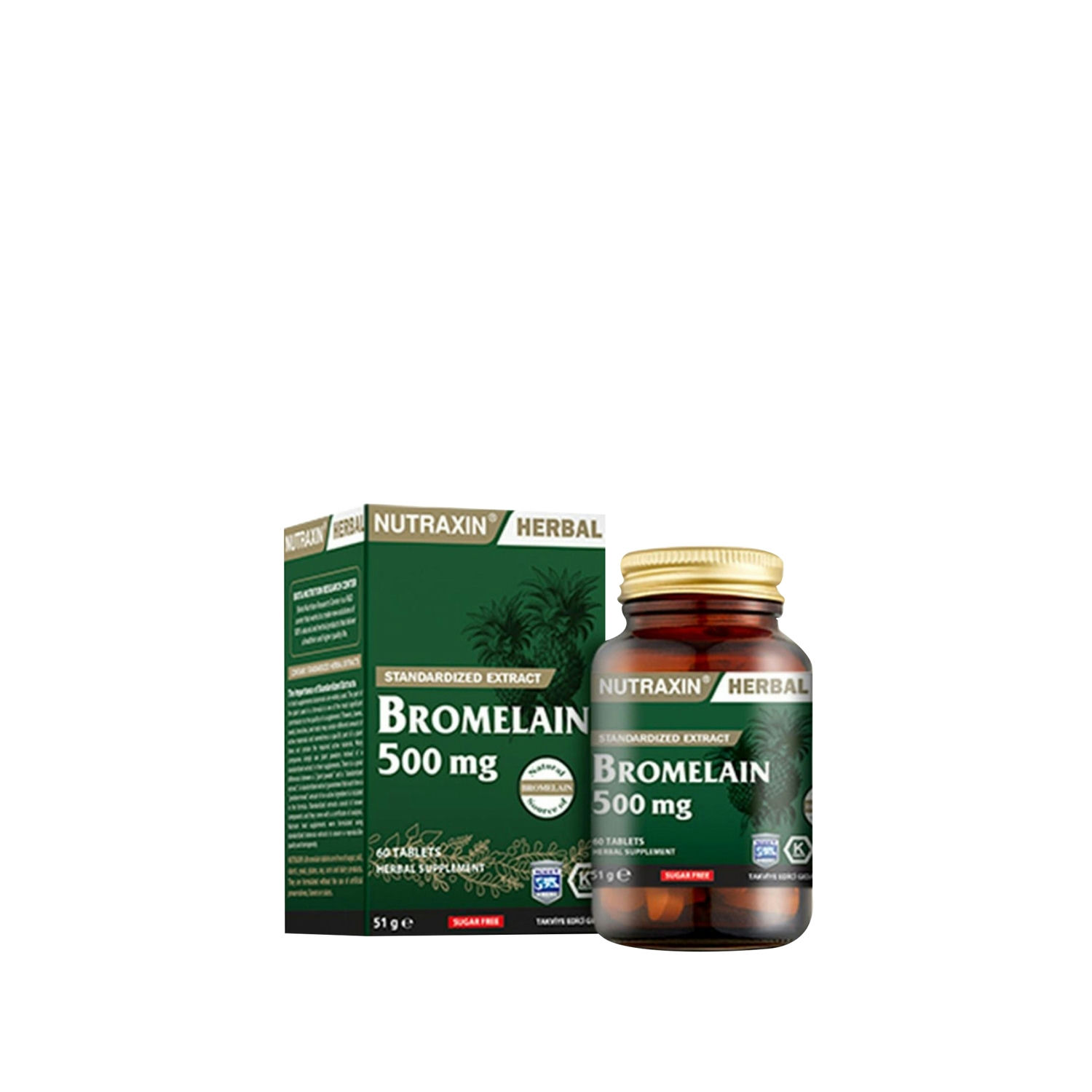 NUTRAXIN BROMELAIN KAPSUL 500 mg 60 kapsül