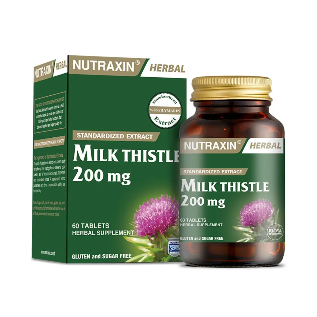 NUTRAXIN MILK THISTLE TABLET 200 mg 60 tablet