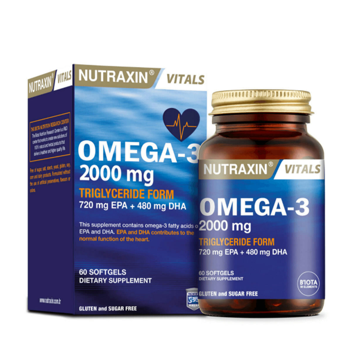 NUTRAXIN OMEGA-3 YUMUSAK KAPSUL 2000 mg 60 kapsül