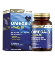 NUTRAXIN OMEGA 3+COQ-10 YUMUSAK KAPSUL 60 kapsül