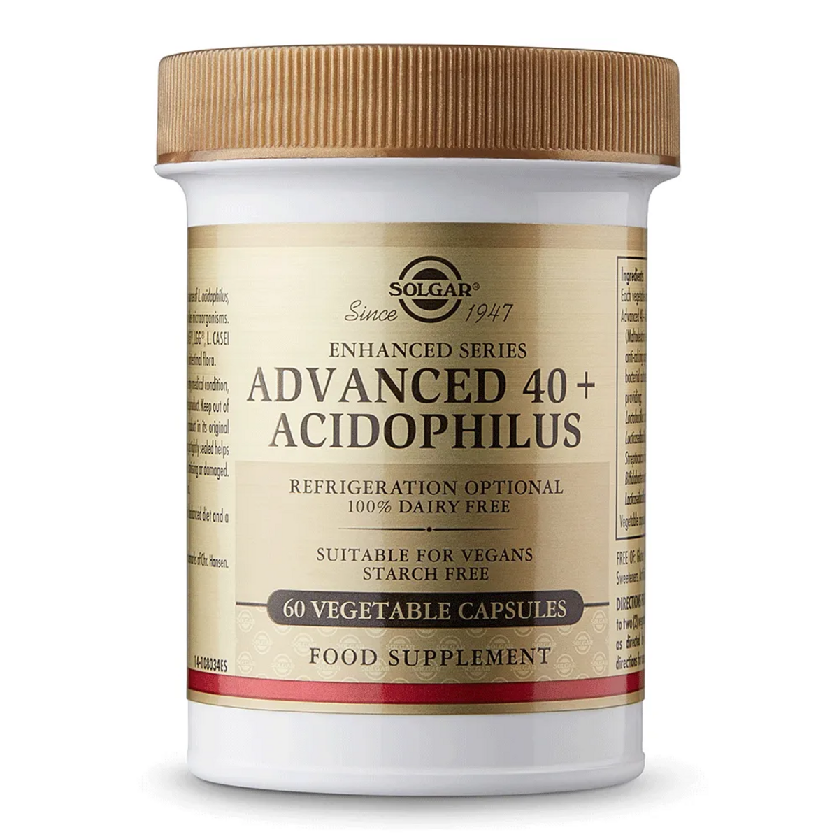 SOLGAR ADVANCED 40+/ACIDOPHILUS KAPSUL 60 kapsül