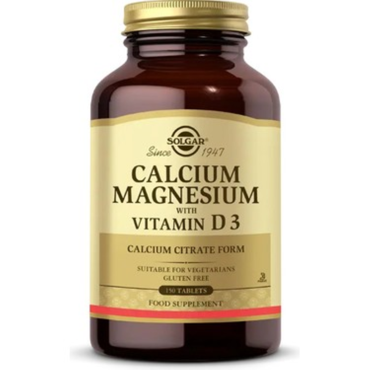 SOLGAR CALCIUM MAGNESIUM WITH VITAMIN D3 TABLET 150 tablet