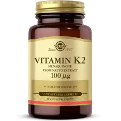 SOLGAR VITAMIN K2 MK-7 FROM NATTO EXTRACT KAPSUL 100 mcg 50 kapsül