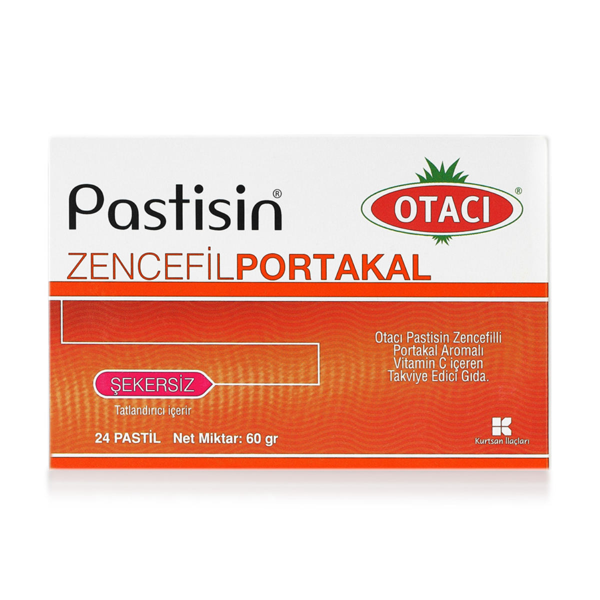 OTACI PASTISIN ZENCEFIL/PORTAKAL PASTIL 24 pastil